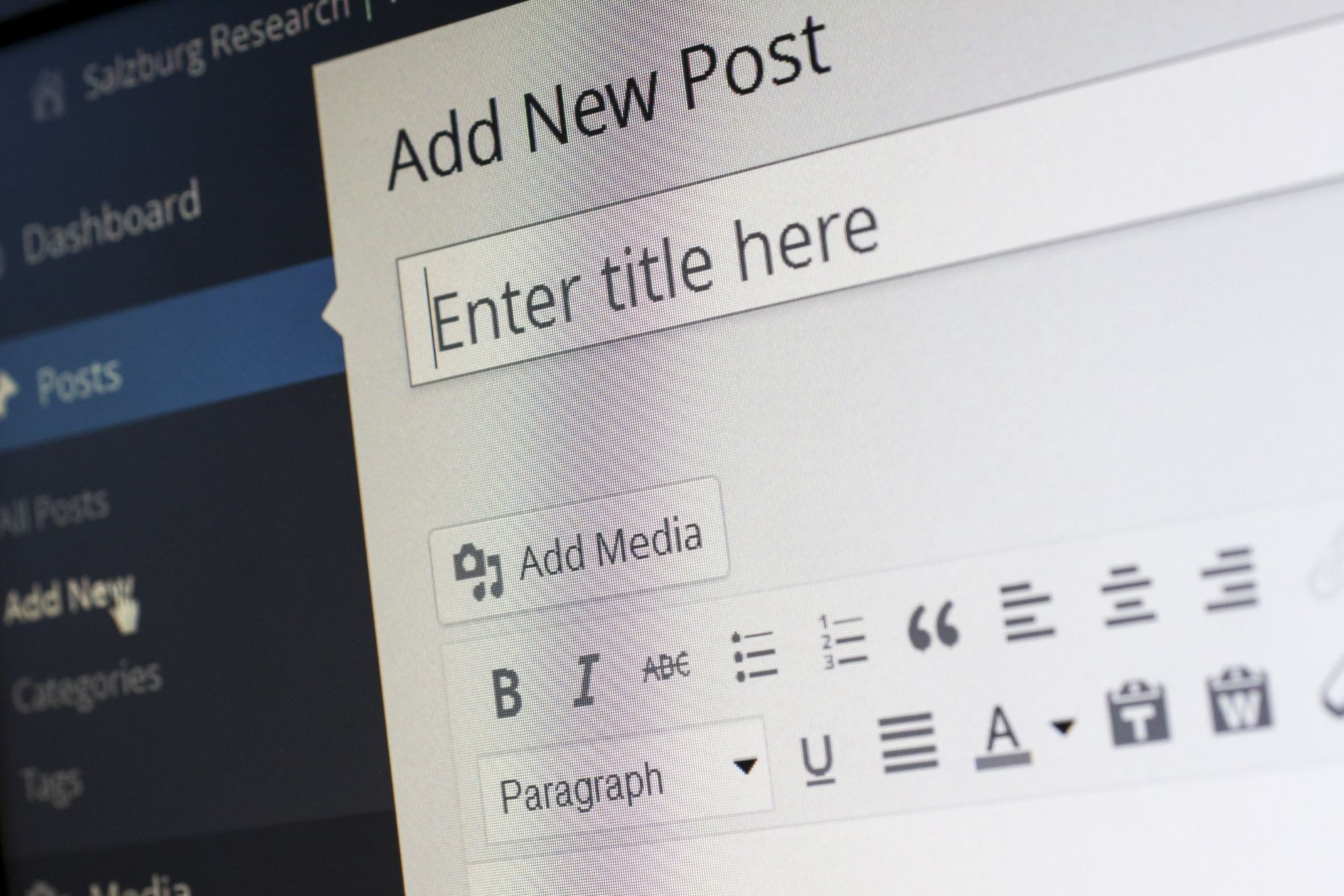 wordpress site