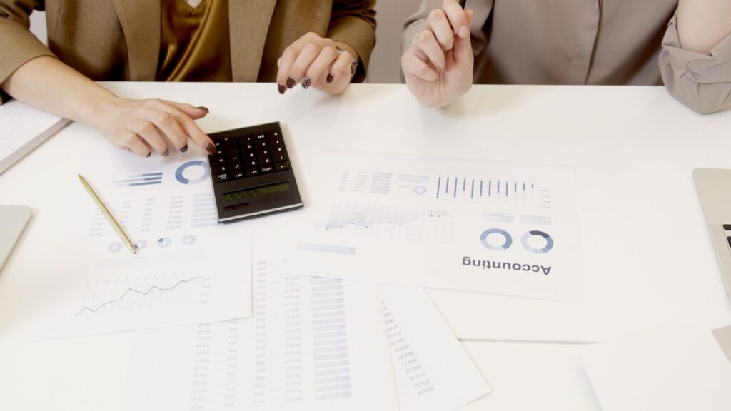 accountants on a table