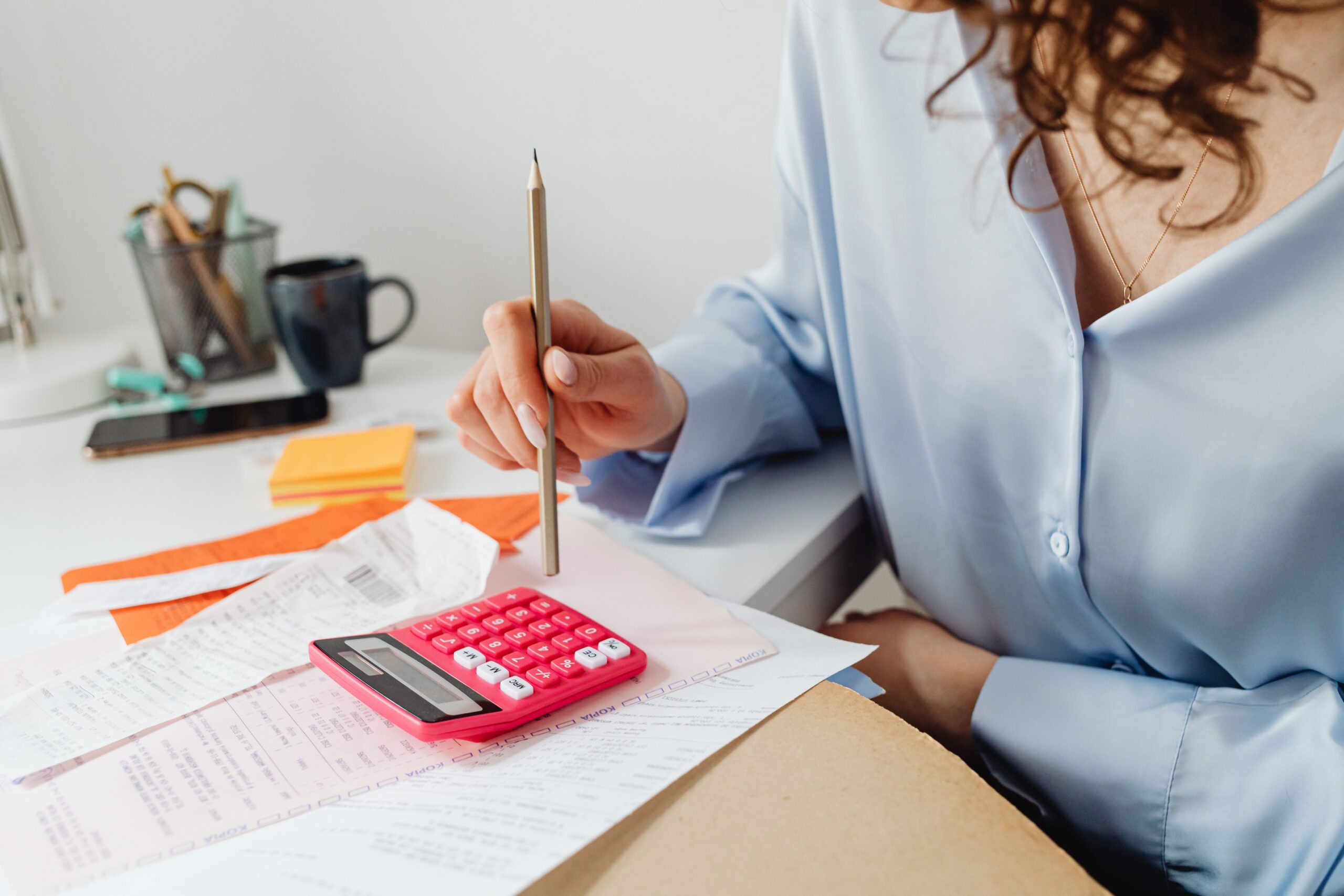 accountant performing calculations